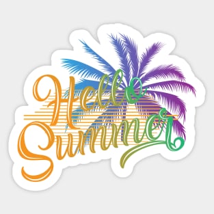 Hello Summer Sticker